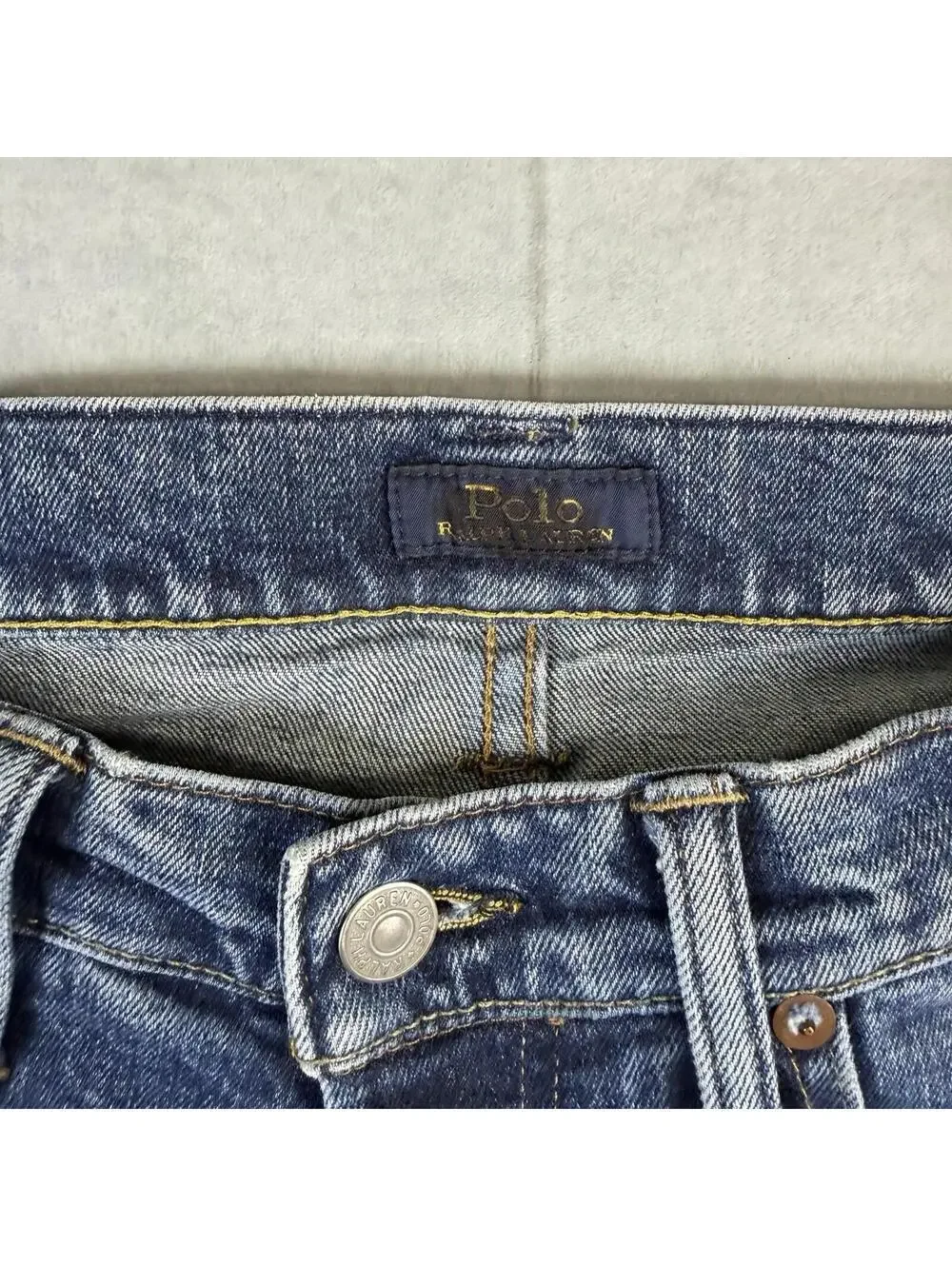 Polo Ralph Lauren Jeans Mens 31x30 Blue The Sullivan Slim Med Wash Stretch Denim